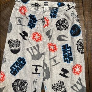 Star Wars Gray Pajama Pants with Red and Blue Accents